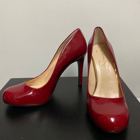 Jessica Simpson Shoes - Jessica Simpson - Red Patent Leather Heels